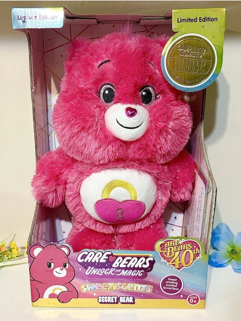 RARE Care Bears Limited Edition Unlock the Magic Sweet Scents Secret Bear NEW!!